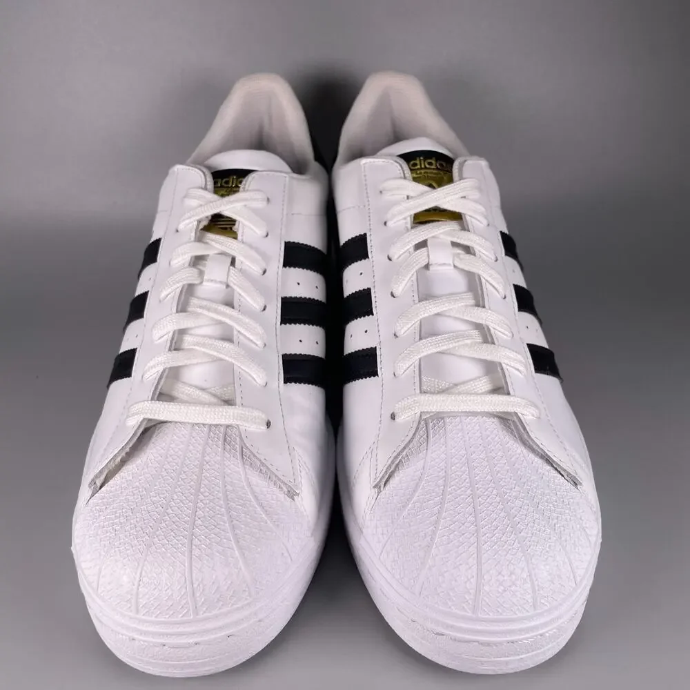 Adidas Superstar Men's 13 White Black Athletic Lifestyle Shoes Casual Sneakers